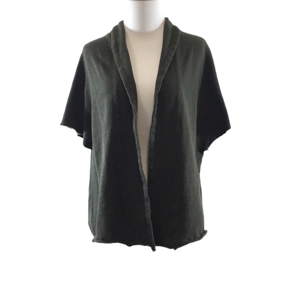 The Lady and The Sailor Green‎ Cardigan Sweater Small Medium Dolman Lagenlook - Picture 1 of 10
